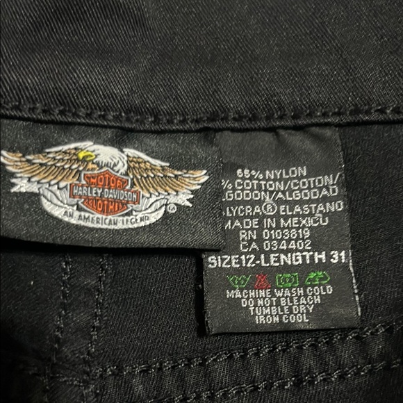 Harley-Davidson Black Straight Leg Jeans - Picture 2 of 2